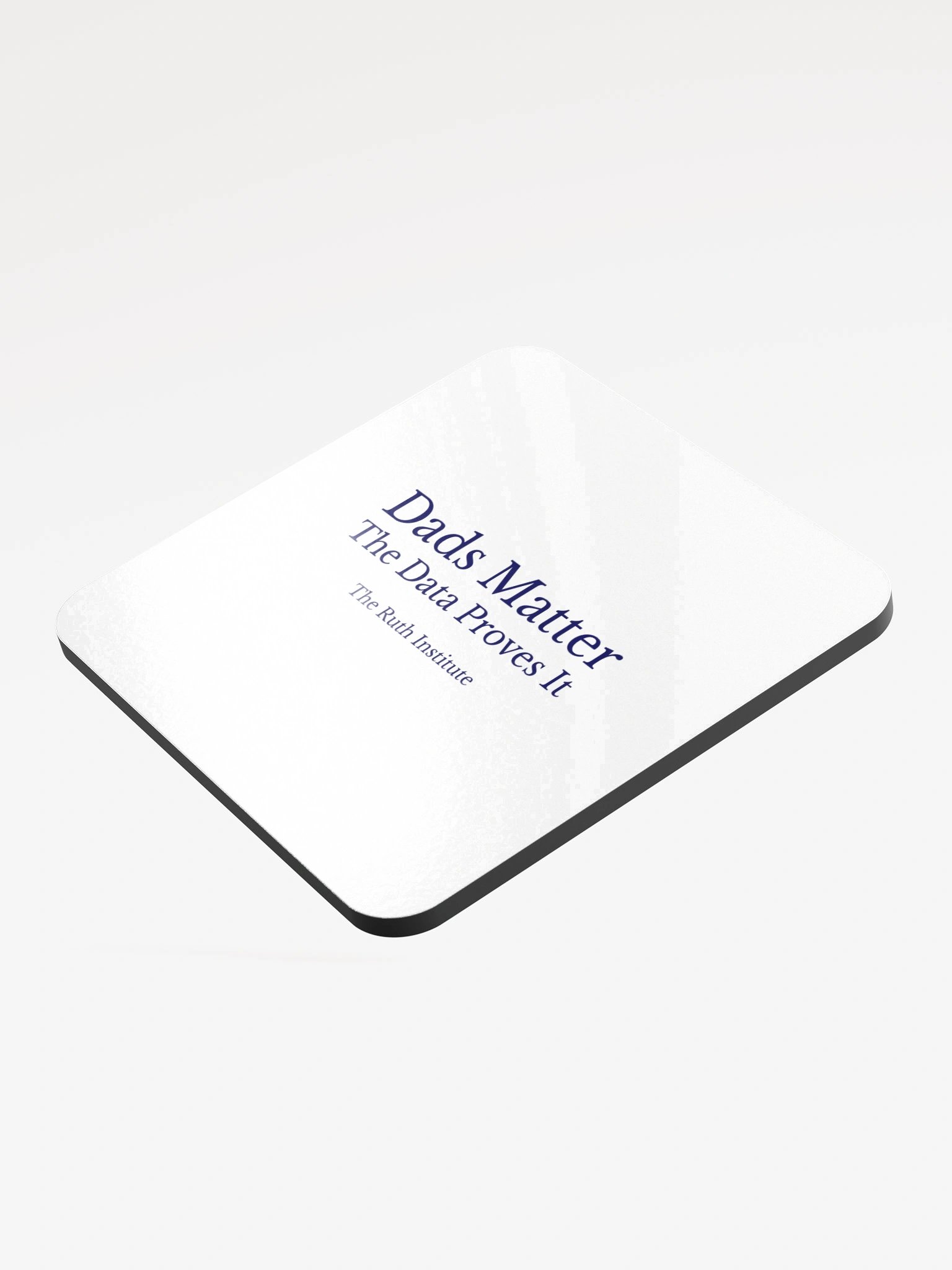 Glossed Cork Coaster (White) product image (3)