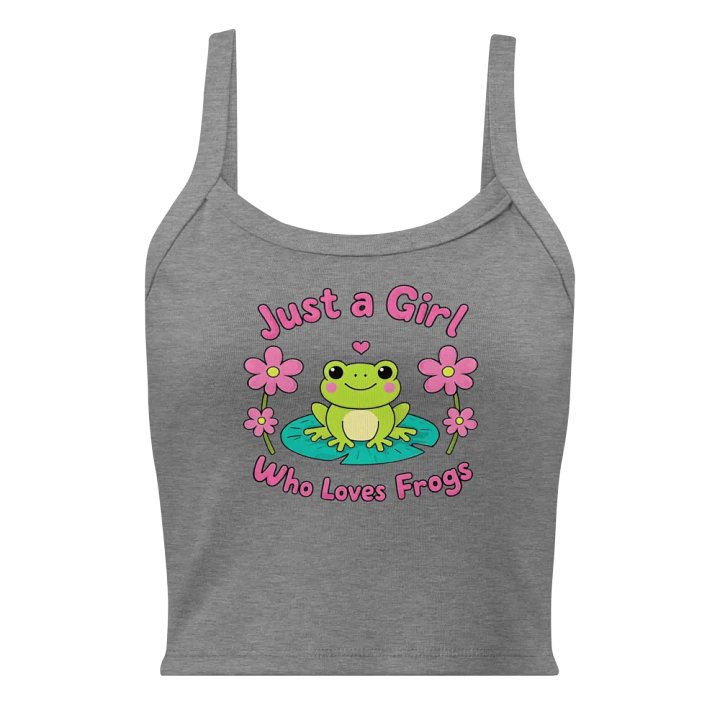 Frog Lover's Micro-Rib Tank Bella+Canvas (Women's) product image (1)
