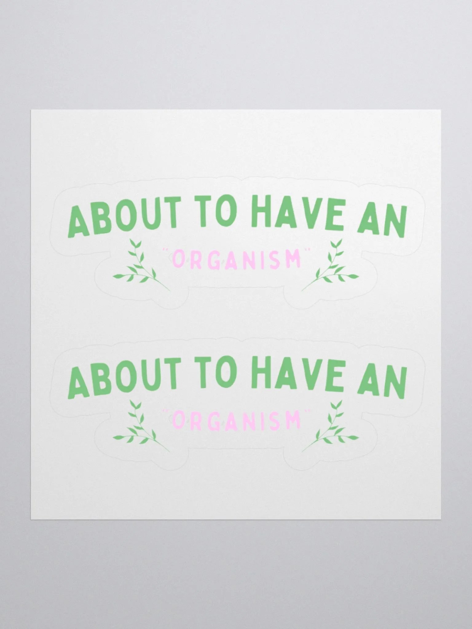 "Organism" Kiss Cut Stickers product image (1)