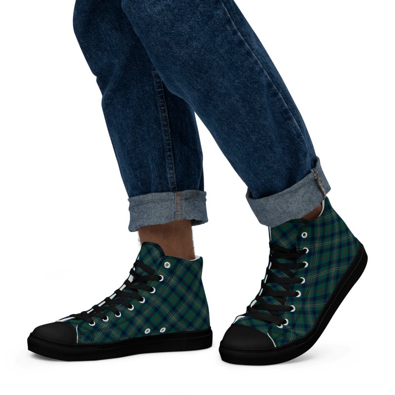 Kennedy Tartan Men's High Top Shoes product image (5)