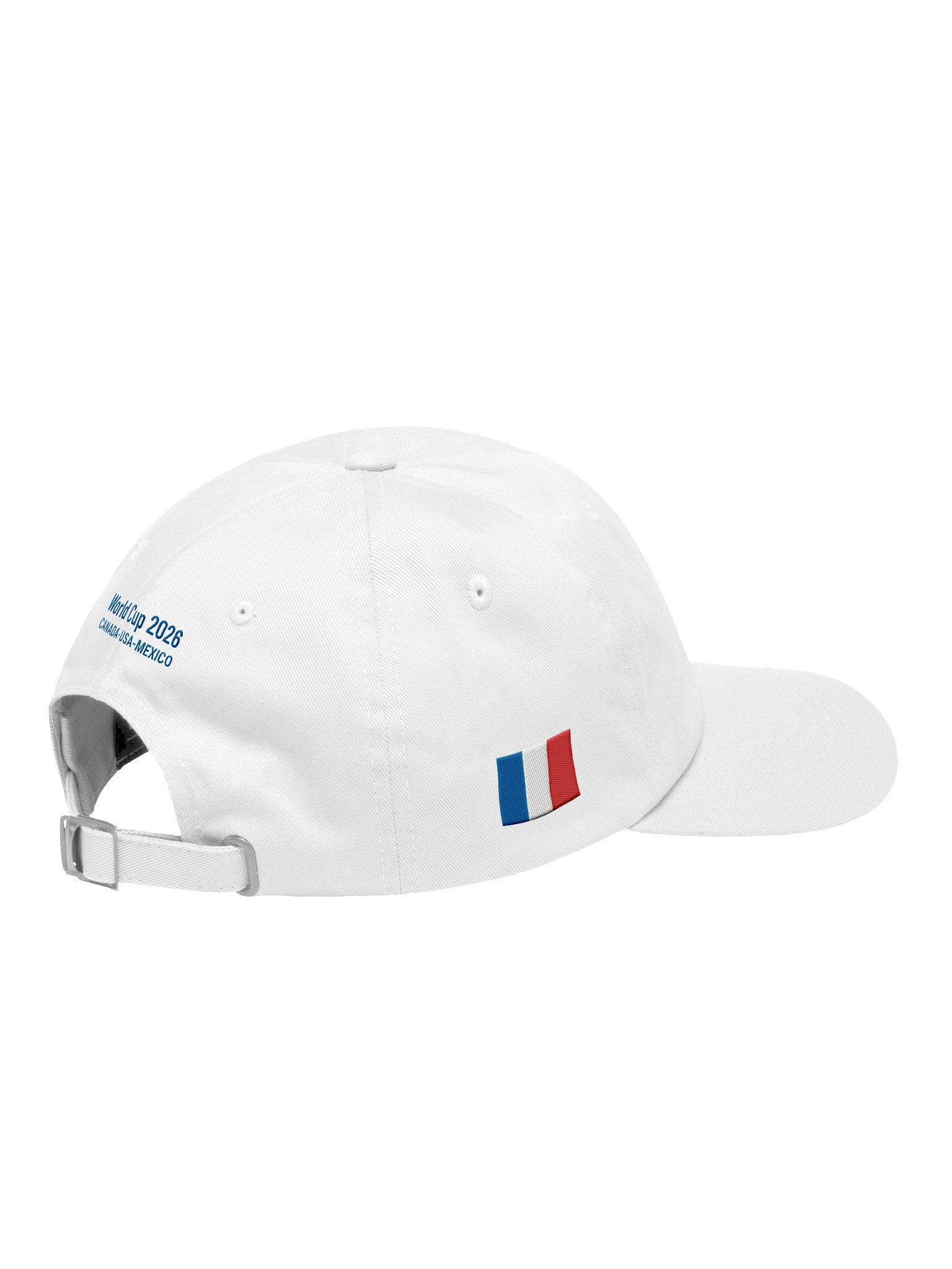 France 2026 World Cup Flag Dad Hat - France Soccer Fan Cap - Premium Embroidered Chino Cotton Twill product image (4)