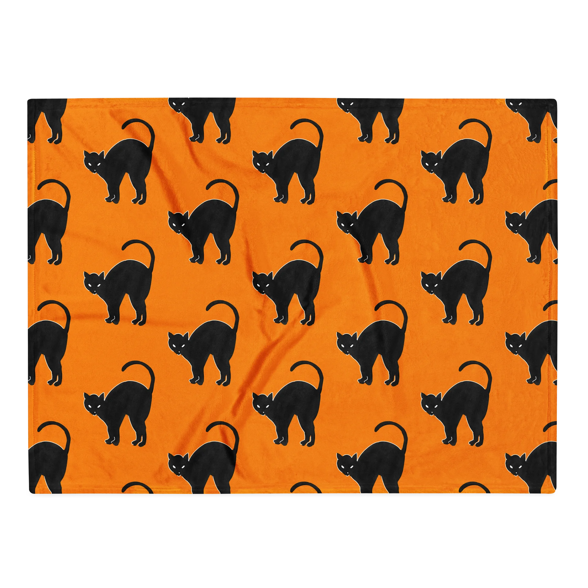 Spooky Cat Silhouette Throw Blanket product image (2)