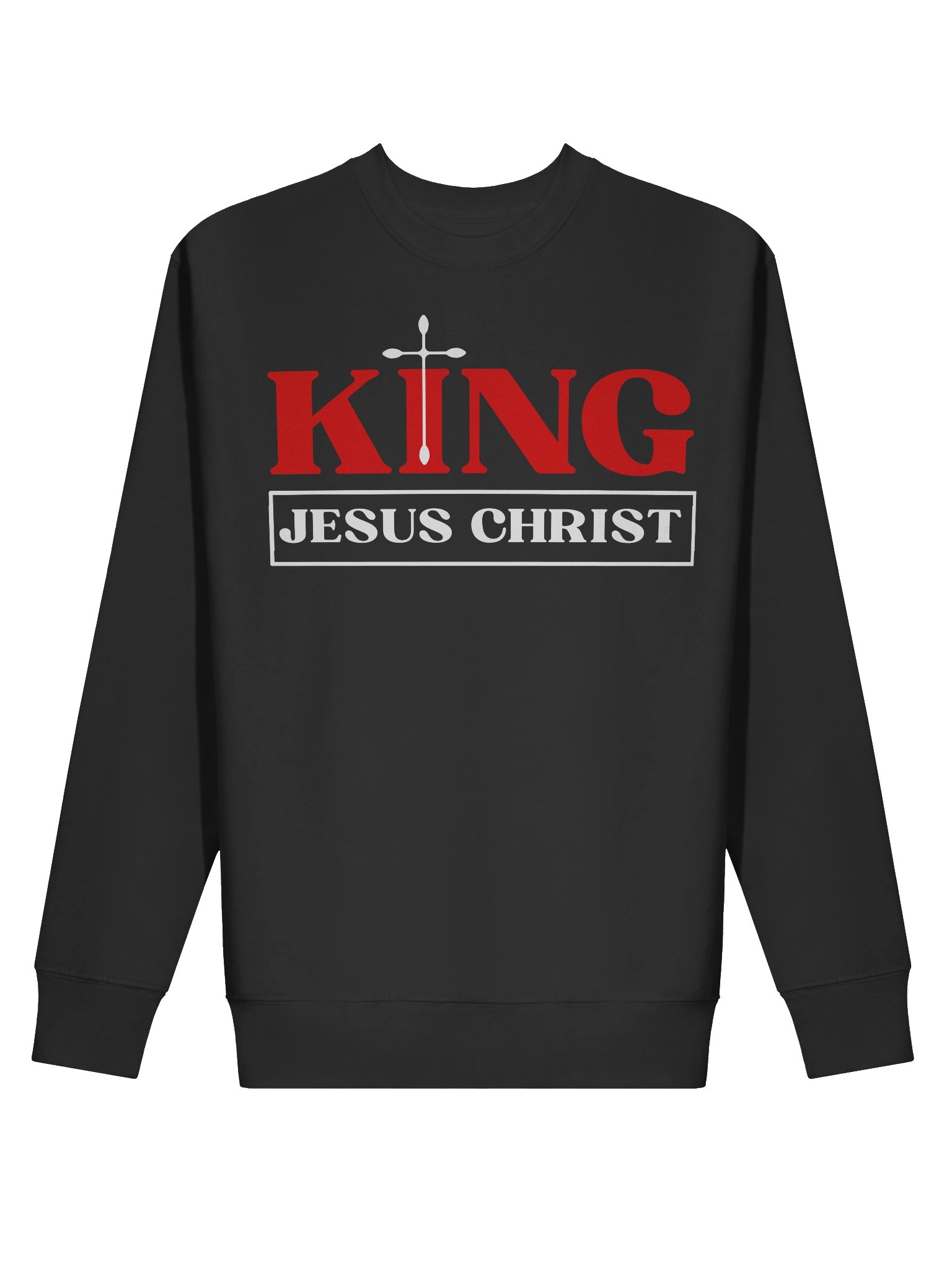 King Jesus Christ Christian Sweater | Faith-Filled Winter Apparel for Believers | Raise2shine product image (3)