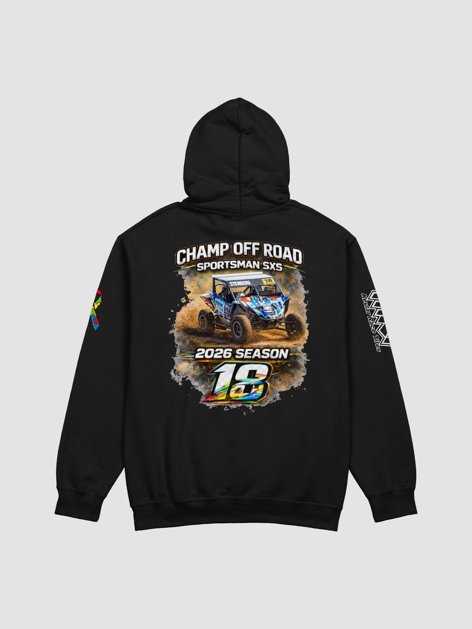 Autism Awareness Racing #18 Hoodie 2026 product image (2)