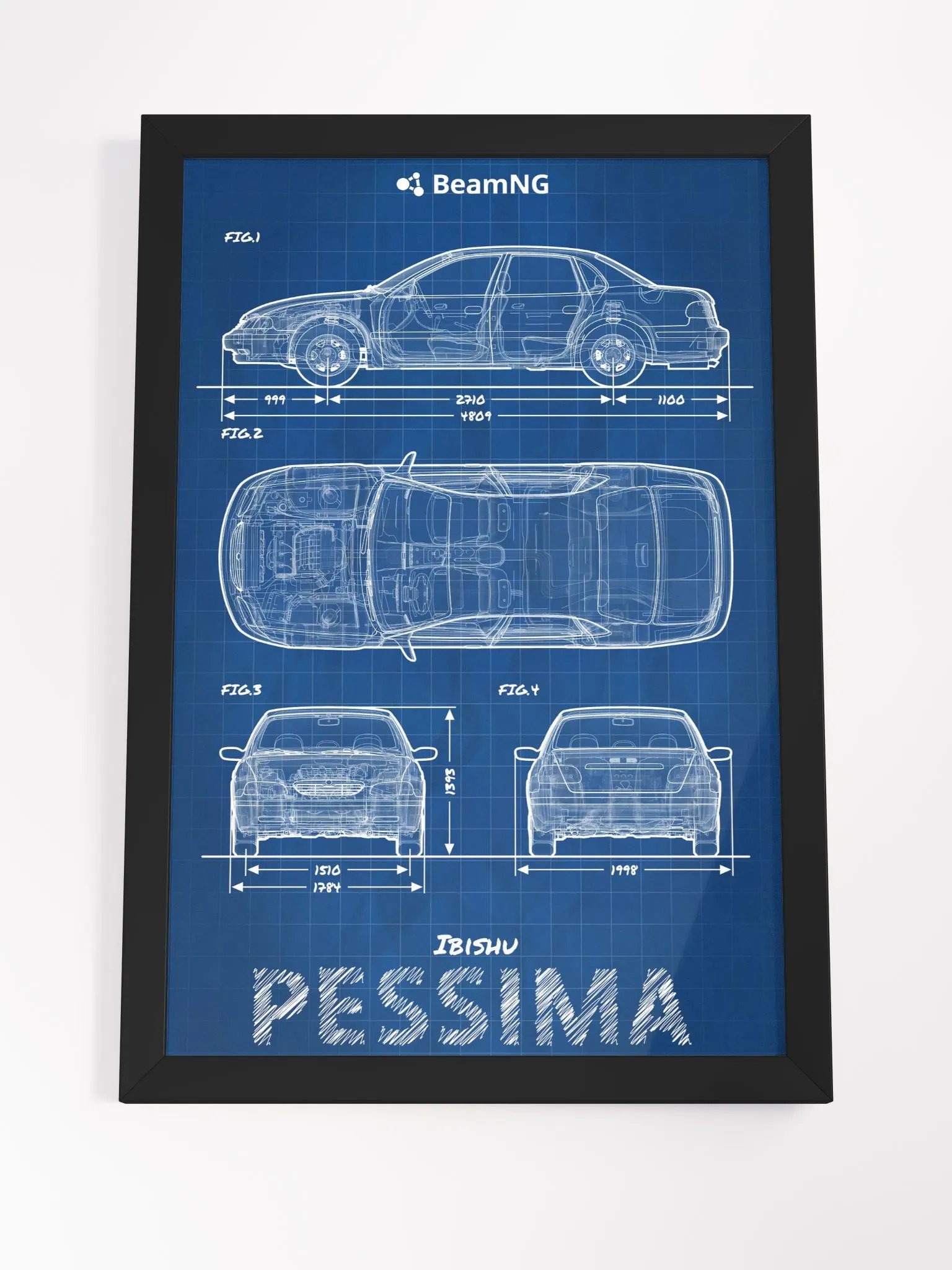 Framed Poster: Ibishu Pessima (1996 - 2000) Blueprint product image (4)