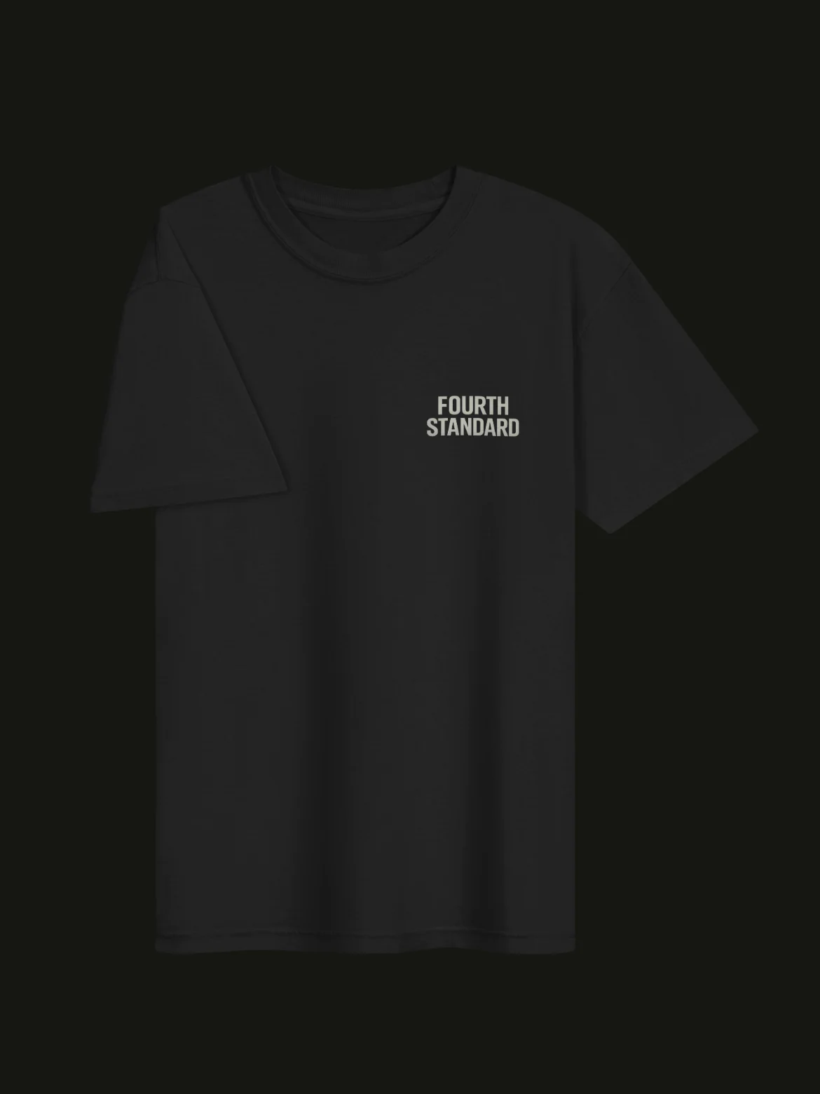 Plain fourth standard tee (black) product image (2)