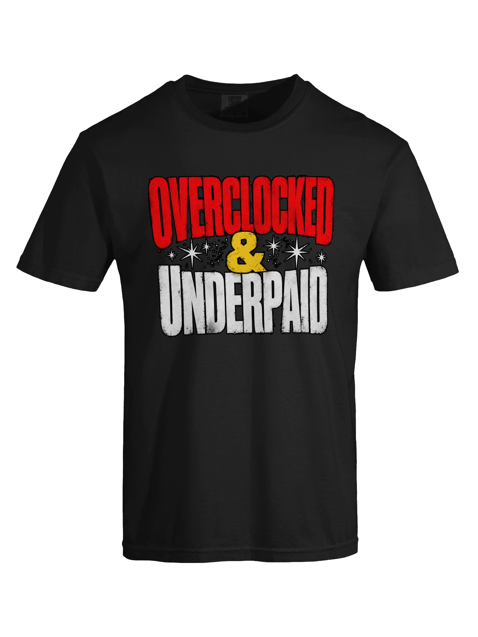 Overclocked & Underpaid Graphic T-Shirt product image (7)