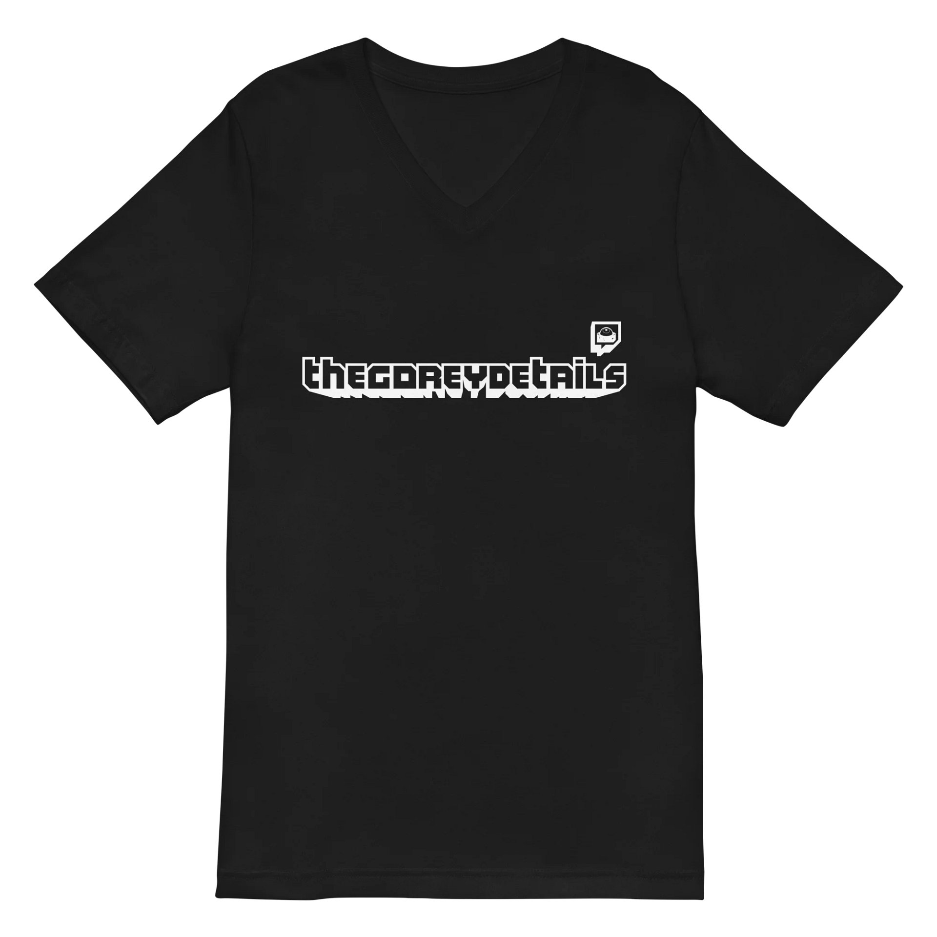 TTV White - Bella+Canvas Short Sleeve V-Neck Jersey T-Shirt product image (2)