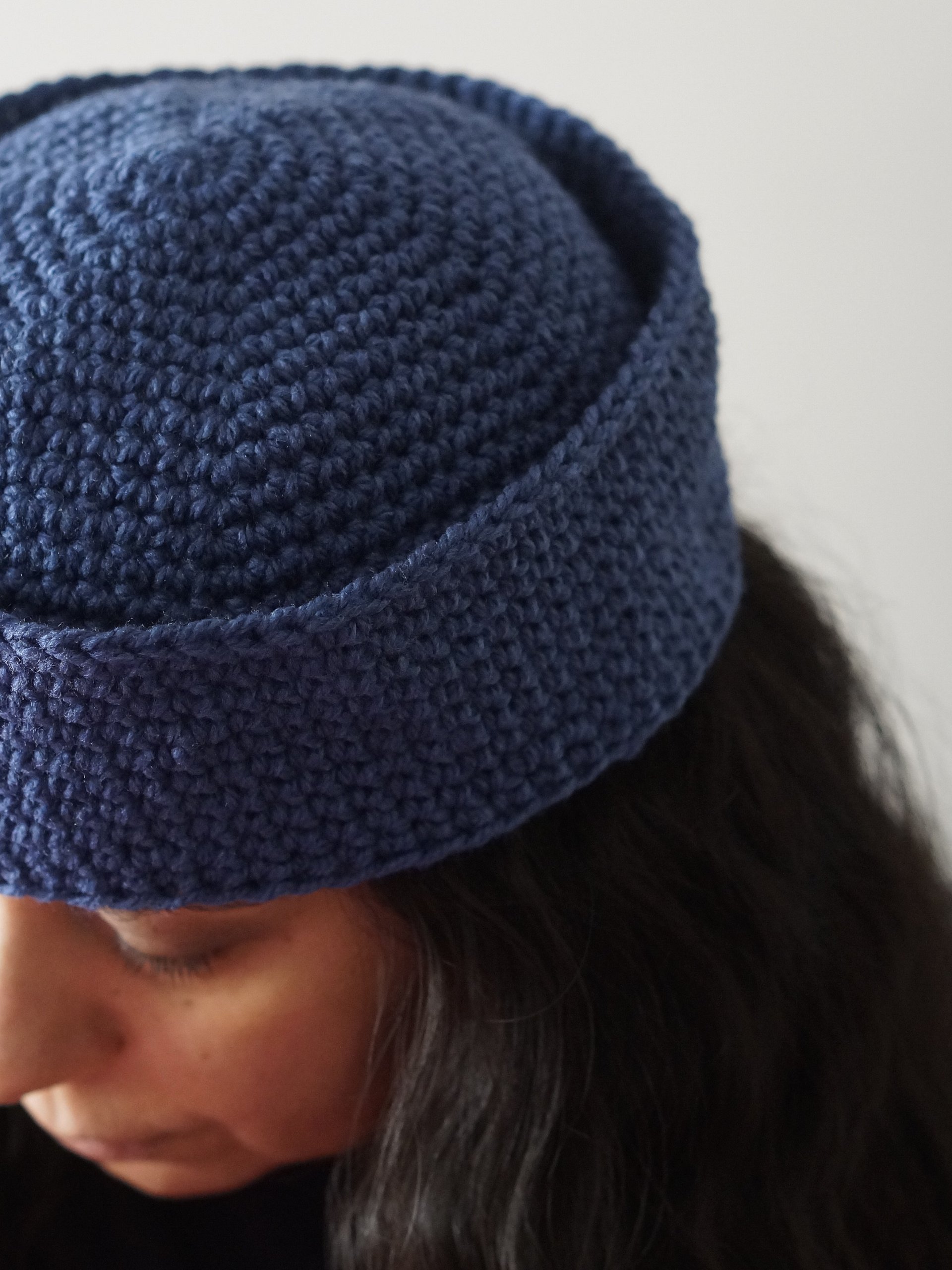 Single crochet sailor hat crochet pattern product image (2)