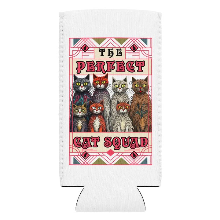 The Purrfect Cat Squad Can Cooler product image (2)