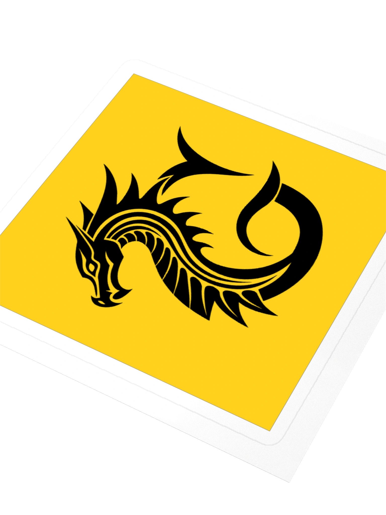 Dragon Letter G Sticker — Monogram Initial G 0...with Fierce Dragon Silhouette product image (3)