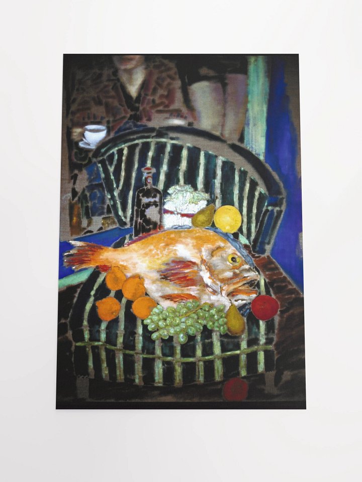 Still Life on Striped Chair (1988) print product image (2)