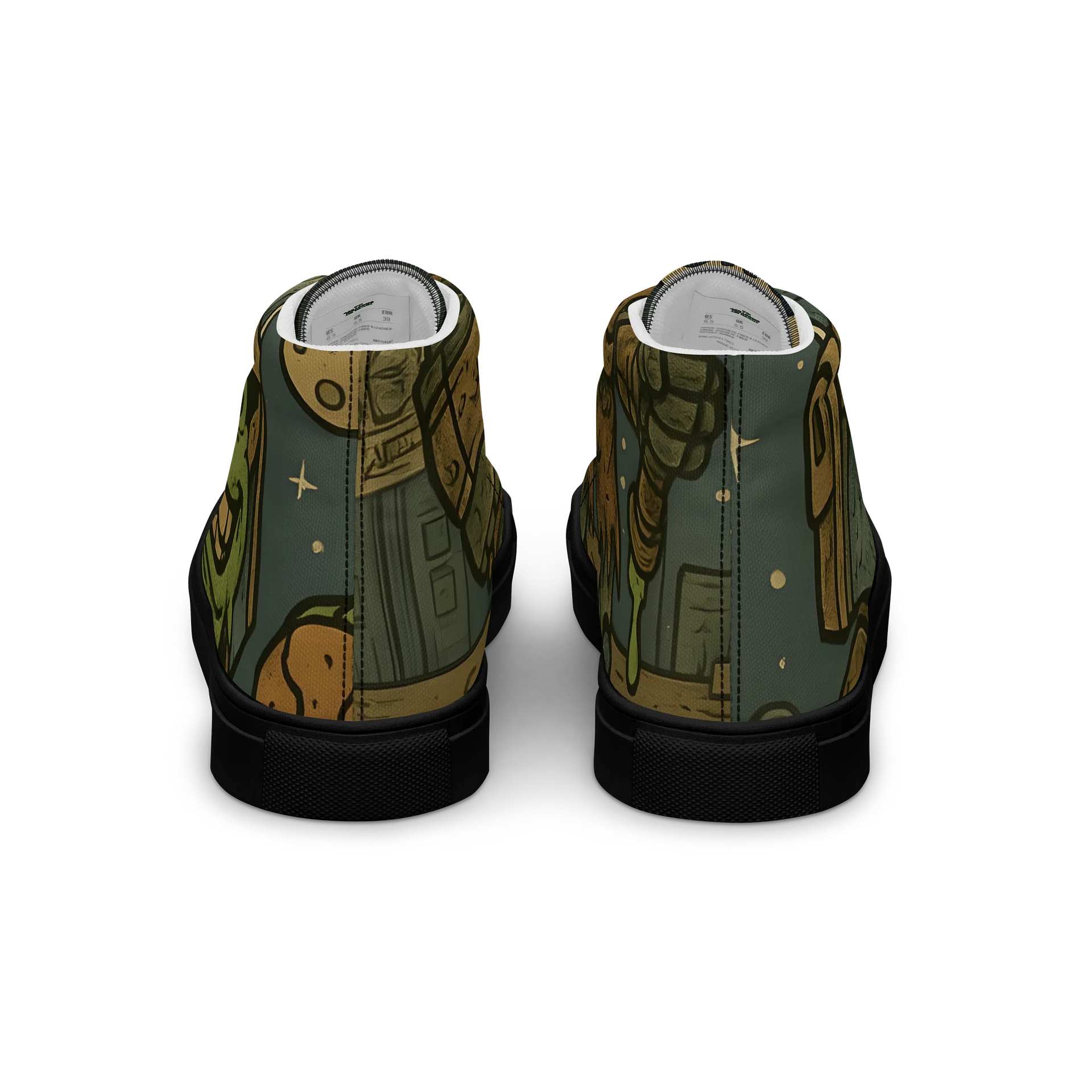 Zombie Warrior High Top Canvas Shoes product image (4)