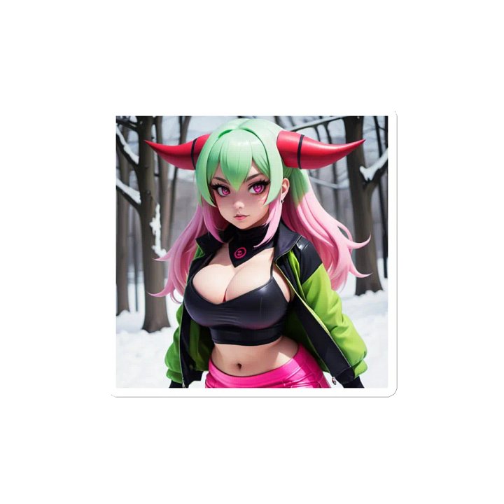 Enchanting Demon Girl Die-Cut Magnets product image (2)