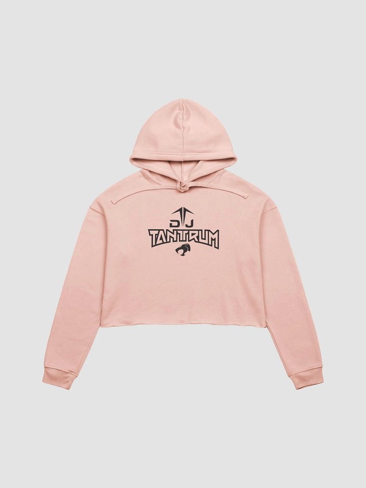 Women's DJ TanTrum Fleece Crop Hoodie (Black Logo) product image (1)
