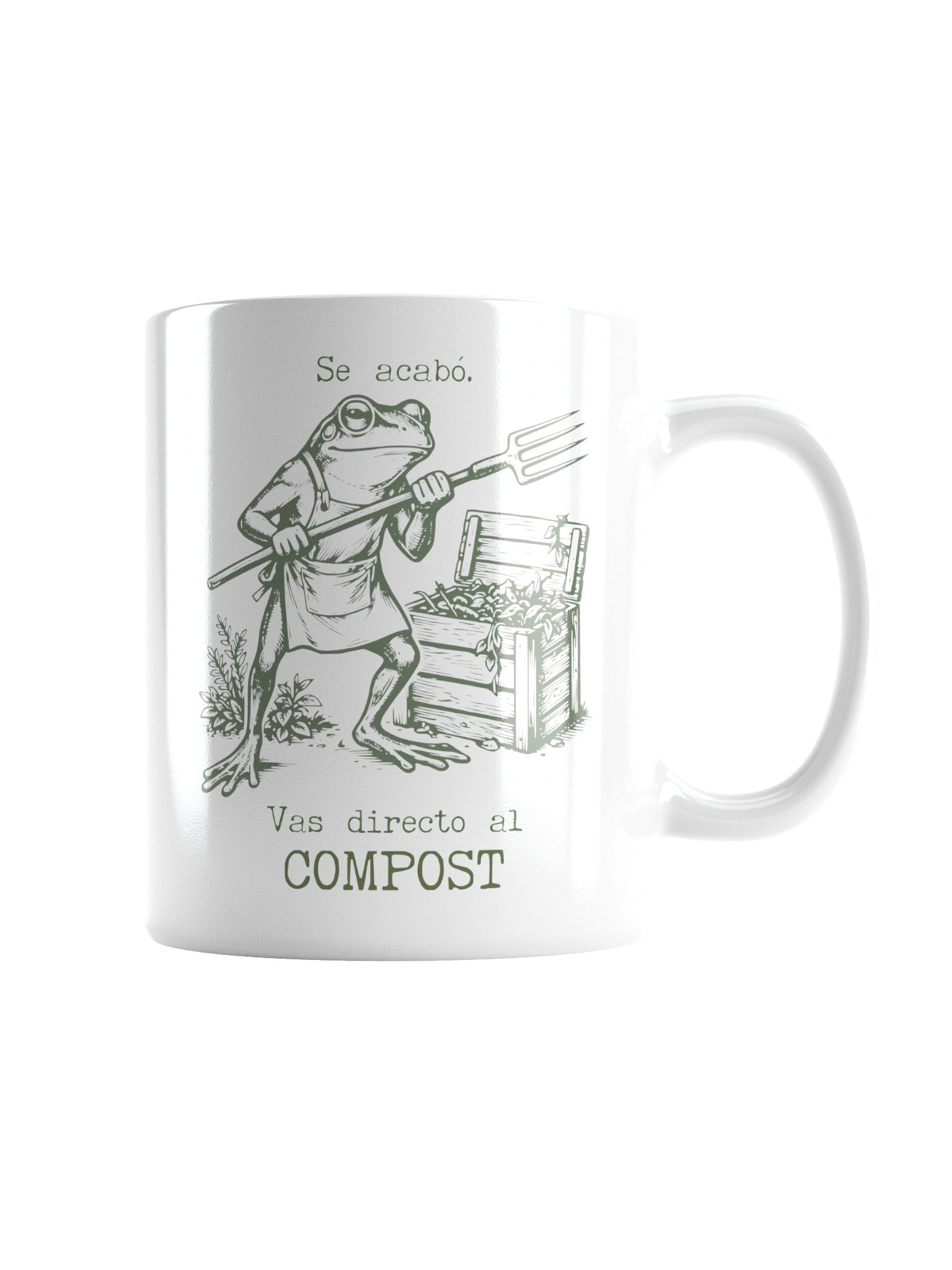 Taza Se Acabó Vas Directo al Compost | Taza Divertida de Jardinería | Regalo Original para Amantes del Huerto product image (3)