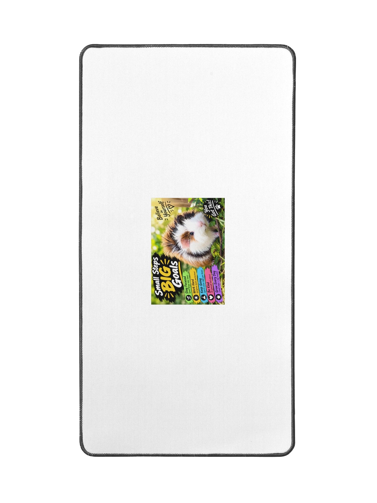 Small Steps, Big Goals Guinea Pig Desk Mat product image (2)