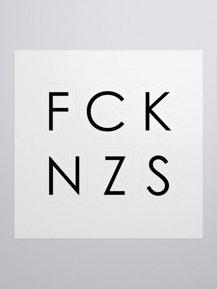 FCK NZS Kiss Cut Stickers product image (1)