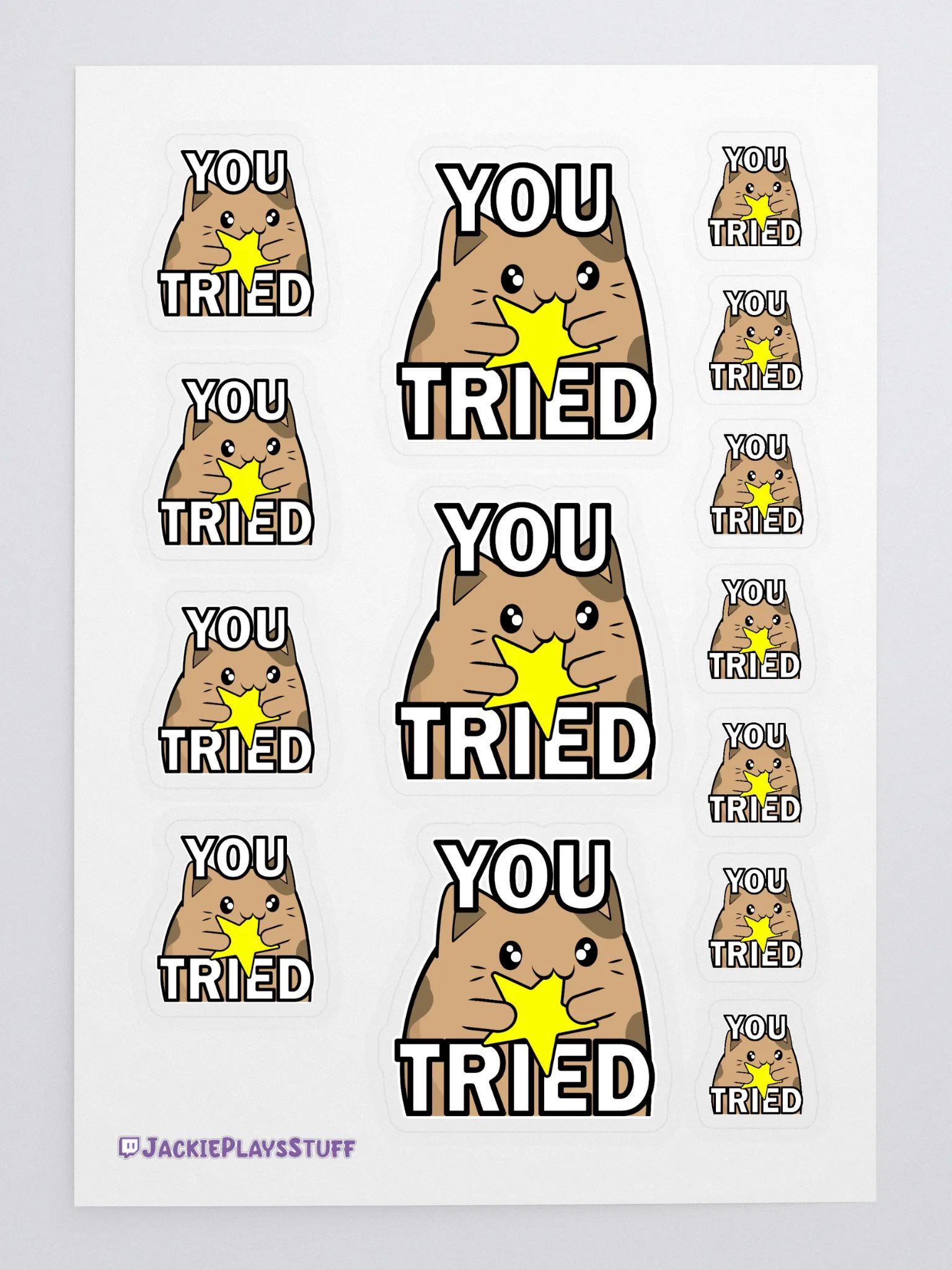 You Tried Sticker Sheet product image (3)