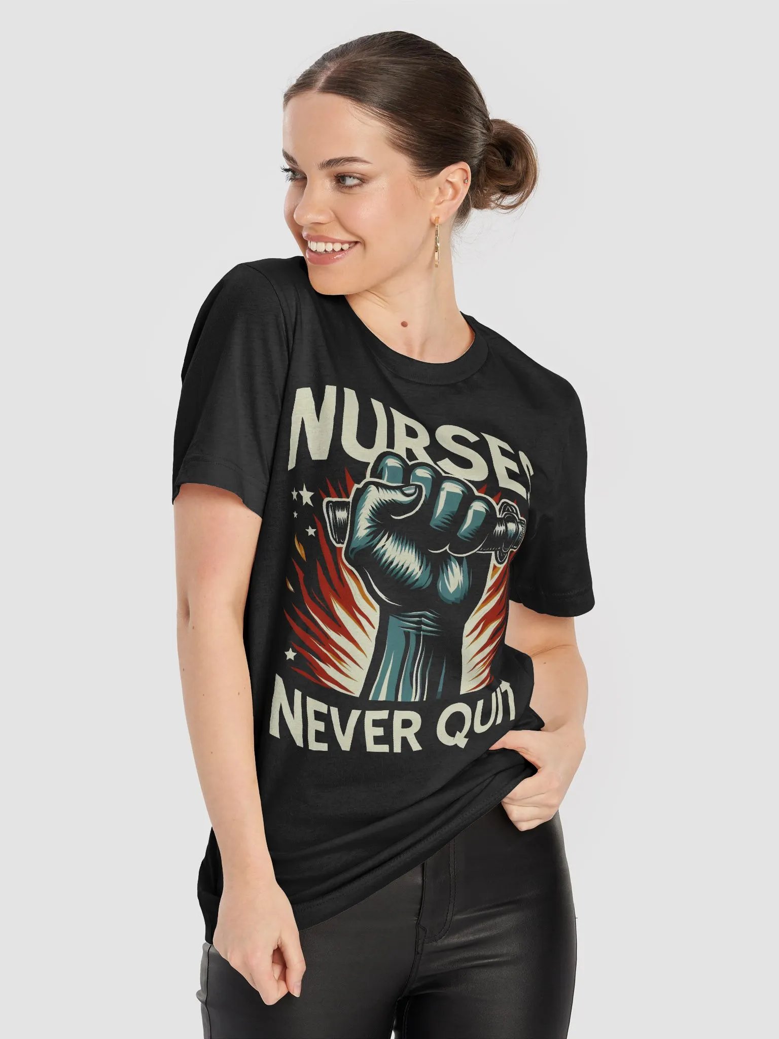 Flaming Resilience Nurse T-Shirt product image (82)