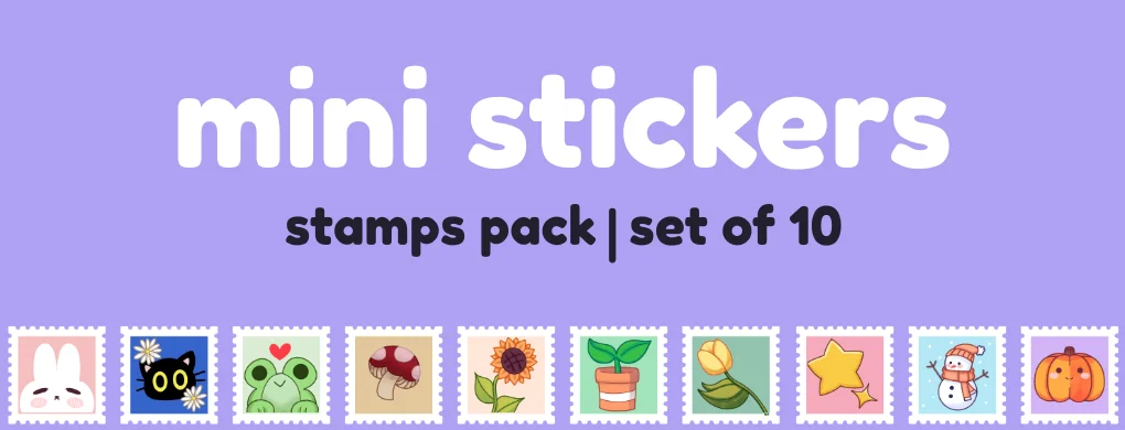 Mini Sticker Stamps Pack! product image (1)