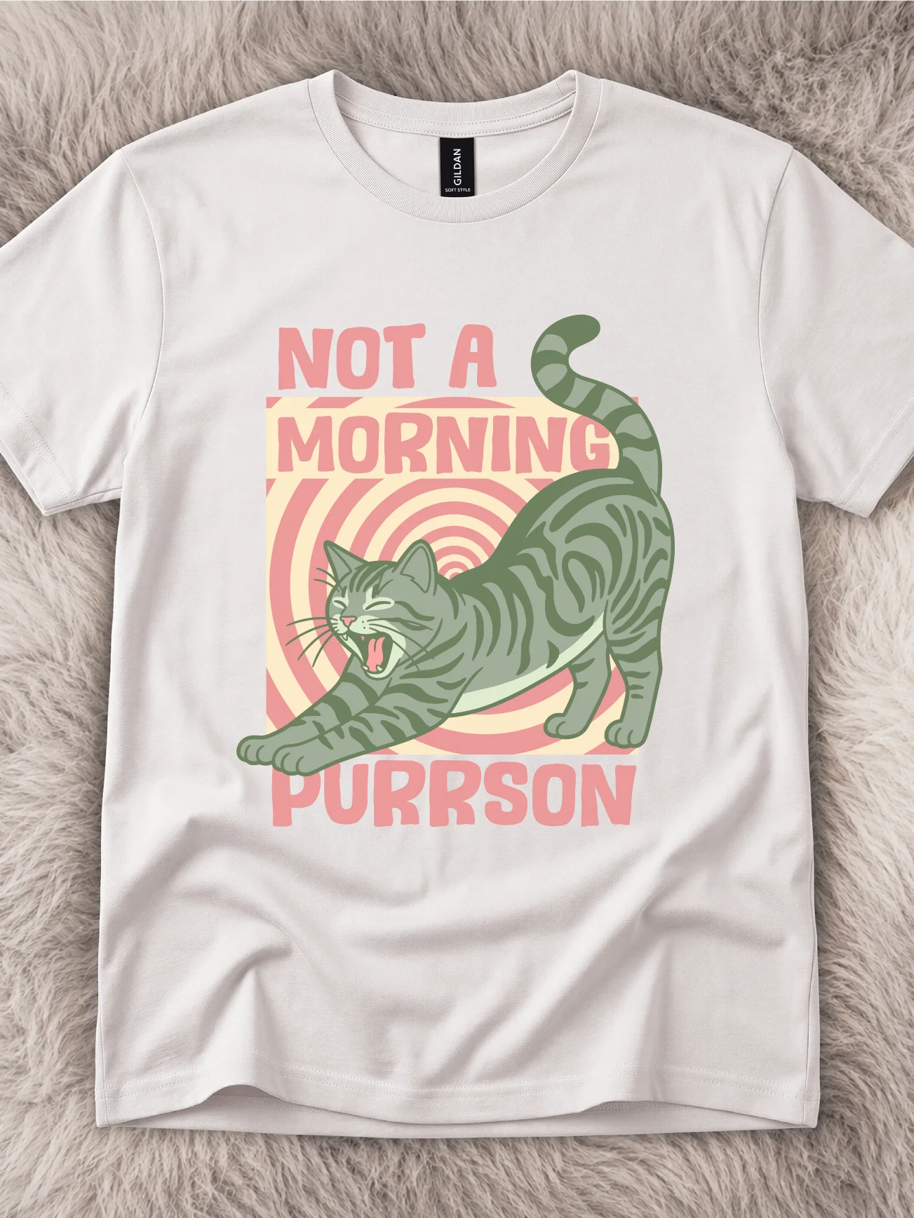 No Morning Purrson Tabby Cat Shirt product image (1)