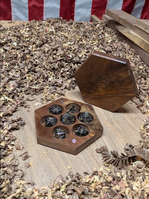 Magnetic Hexagonal Dice Vault product image (1)
