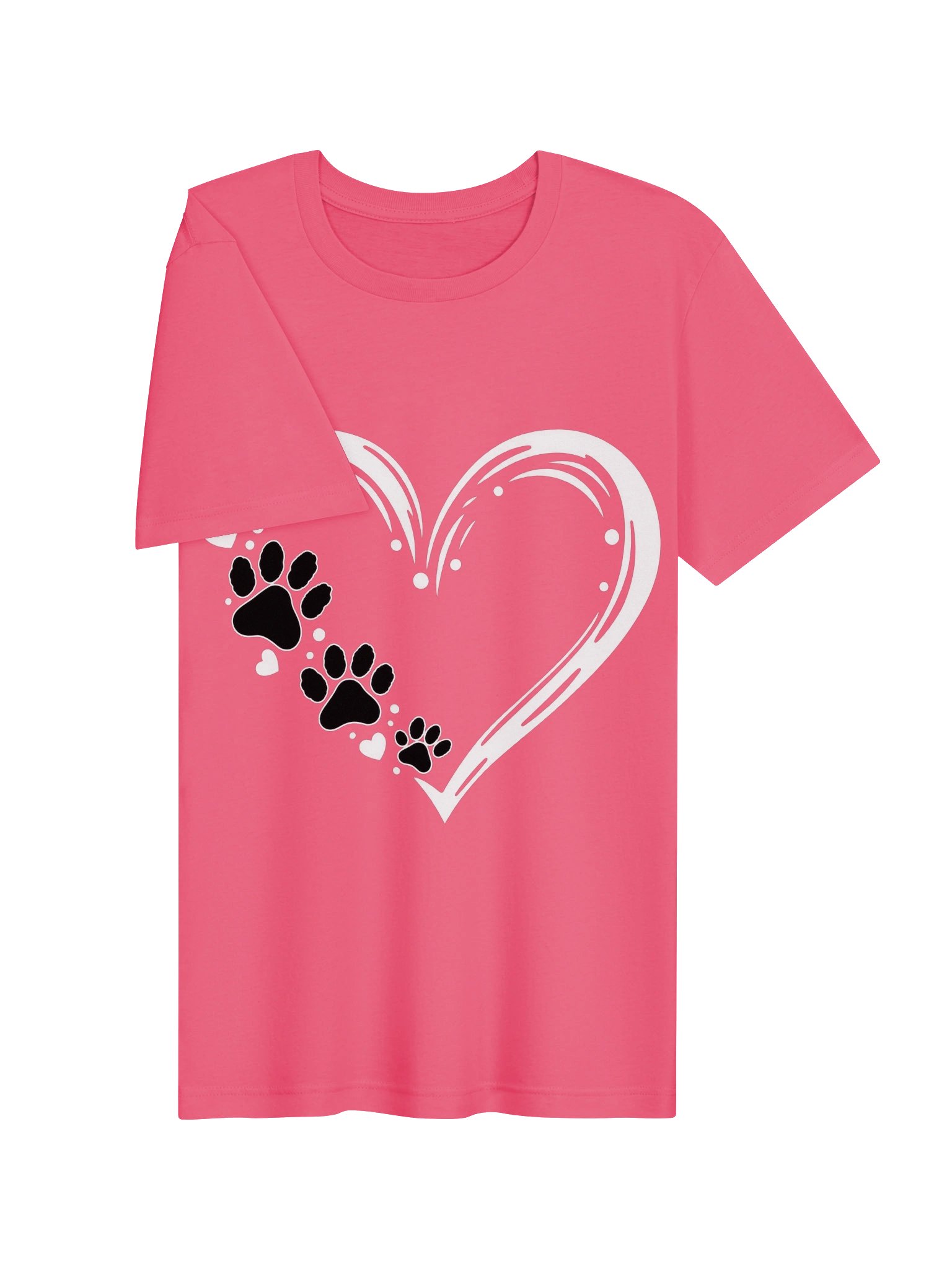Paws in My Heart Dog Lover Tee product image (3)