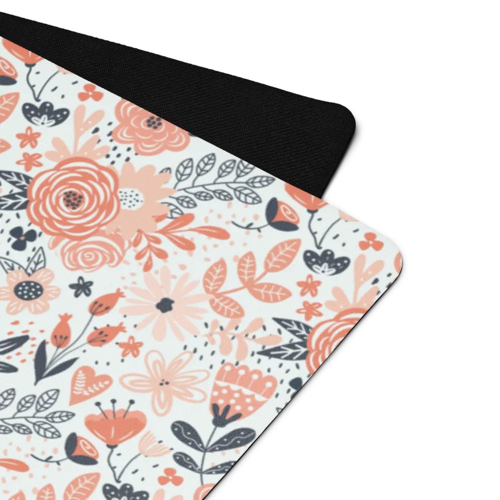 Orange Floral Boho Yoga Mat by Treasure Pie product image (6)