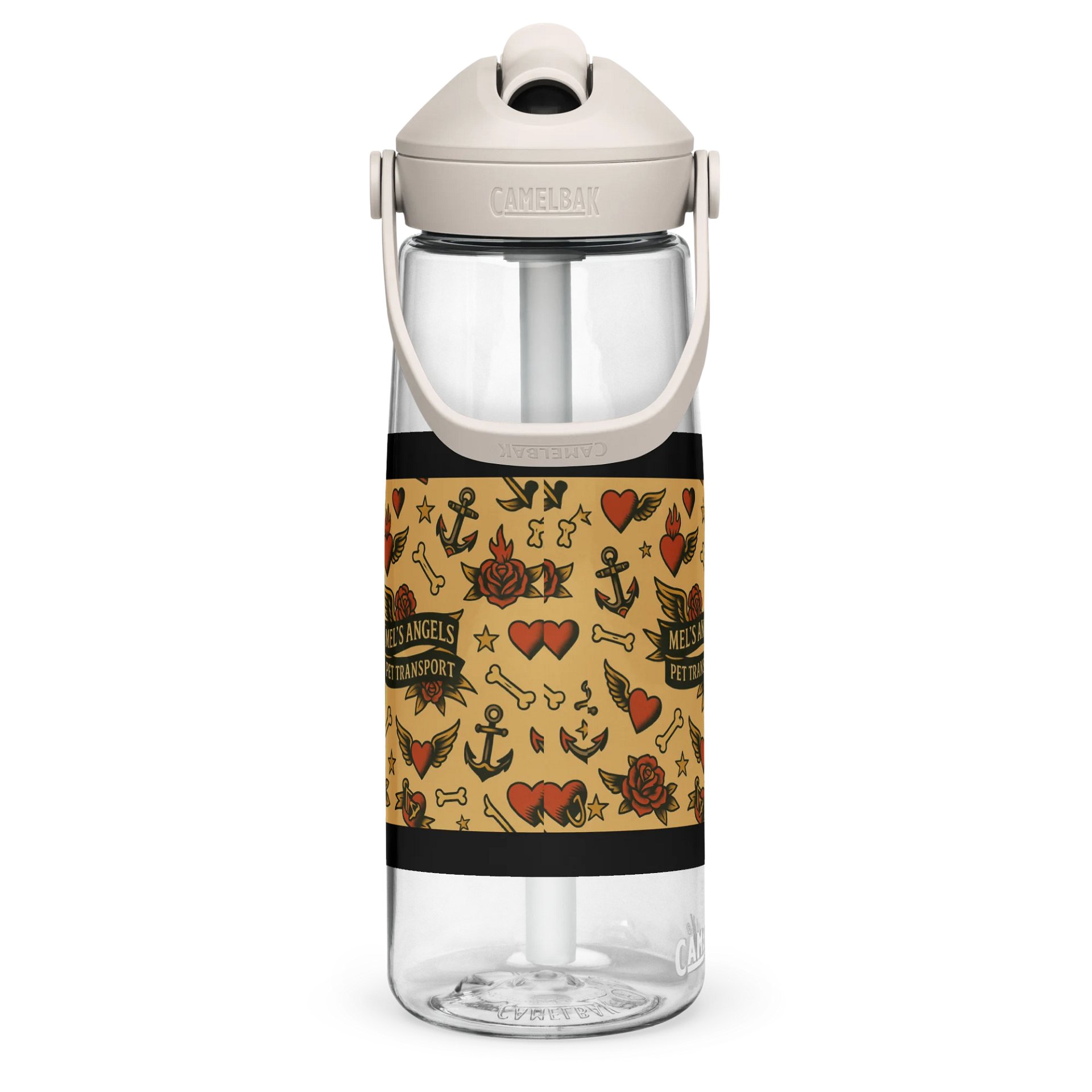 Mel’s Angels Pit Stop Tattoo Style CamelBak Water Bottle – Vintage Rockabilly Travel Gear product image (5)