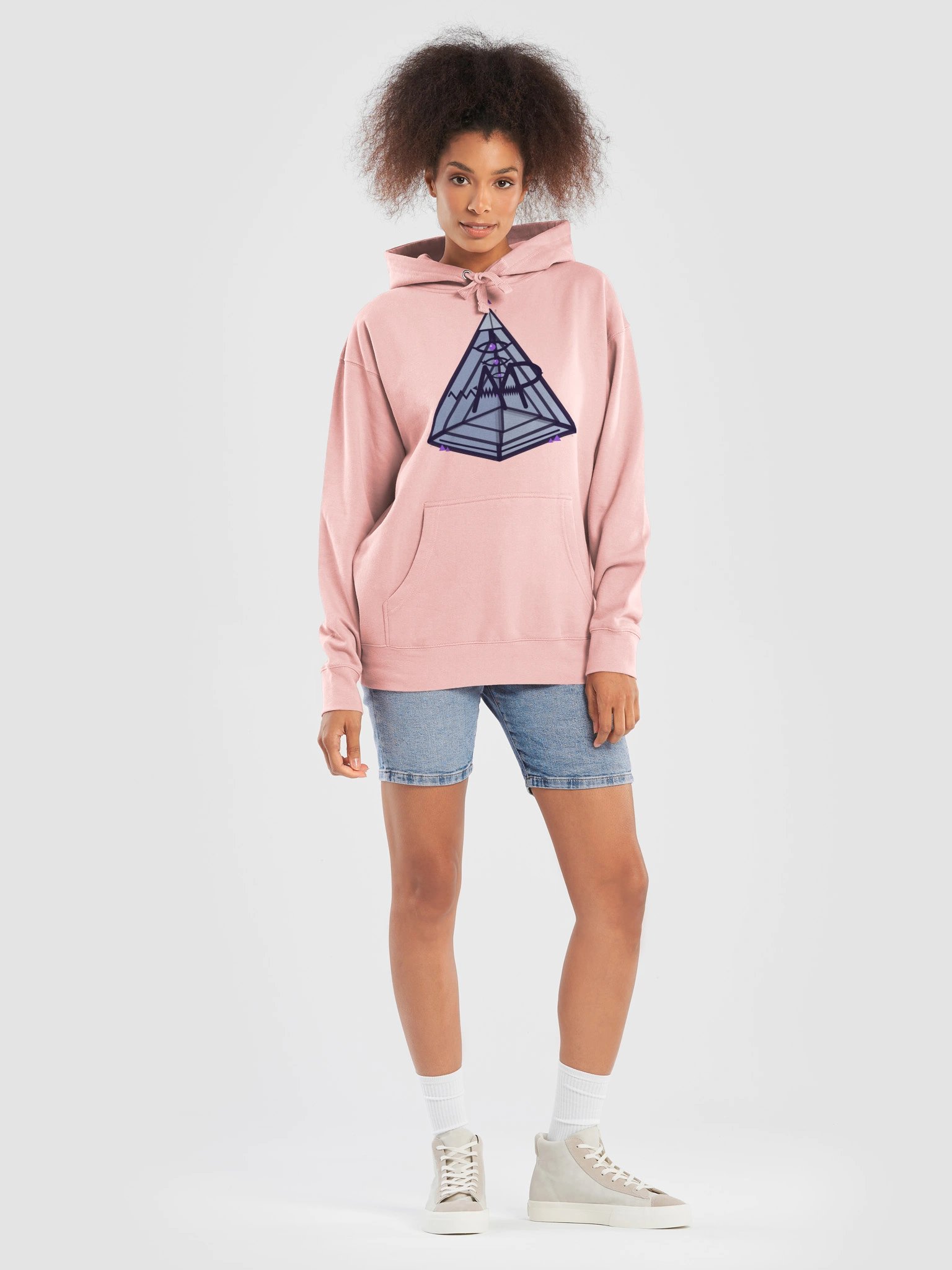Mt. AMP 6D Pyramid Hoodie — Pink product image (7)