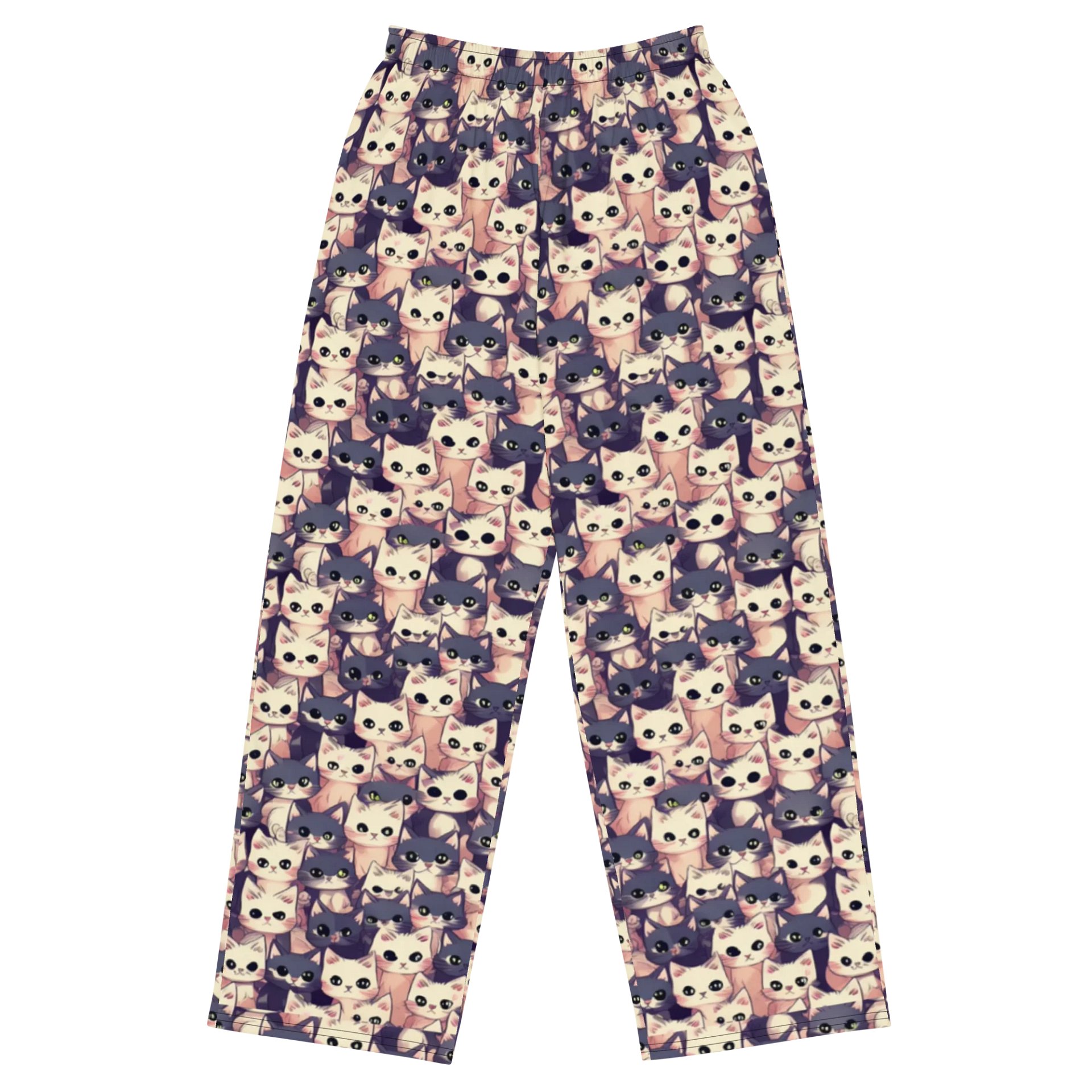 Whiskered Dreams Cozy Wide-Leg Pants product image (2)