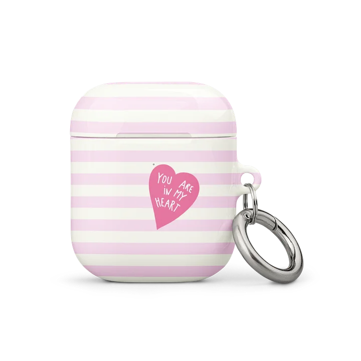 Love Quote Pink Stripes AirPods® Case product image (1)