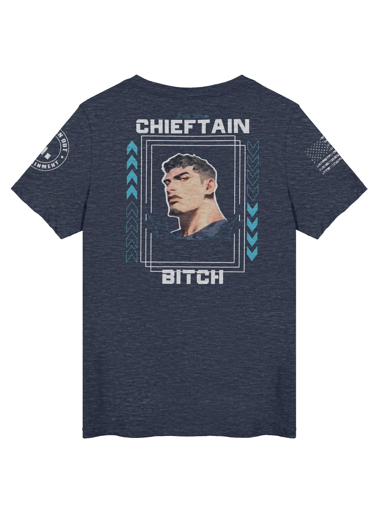 Chieftain Navy Blue V-neck Tee product image (2)