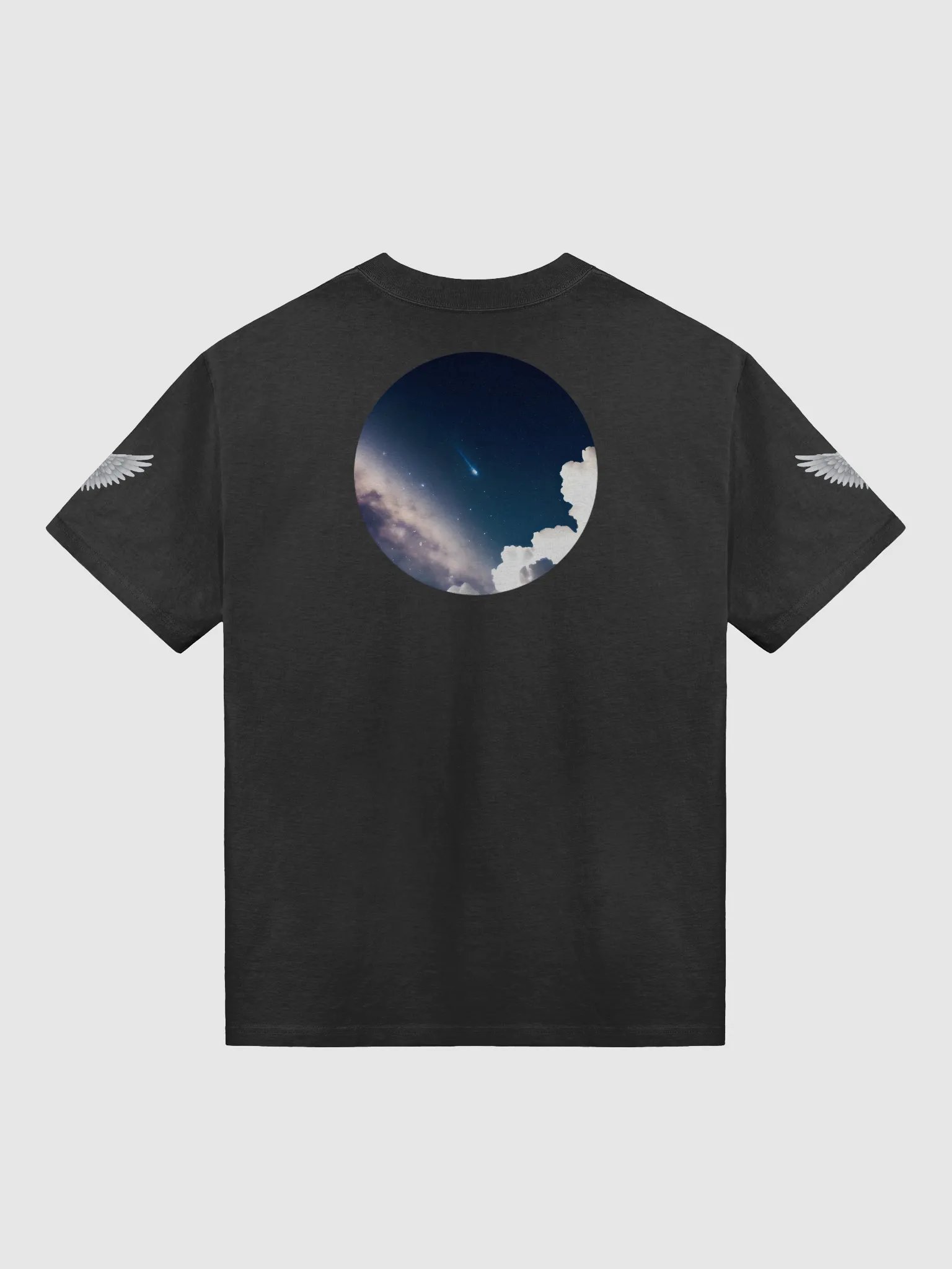 DO IT ALL AS Wings Premium Oversized Faded T-Shirt product image (2)