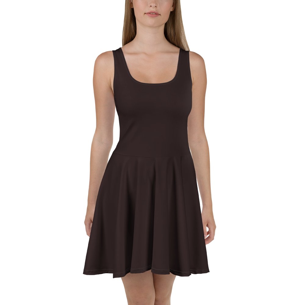 Mystique Brown All-Over Print Skater Dress product image (2)