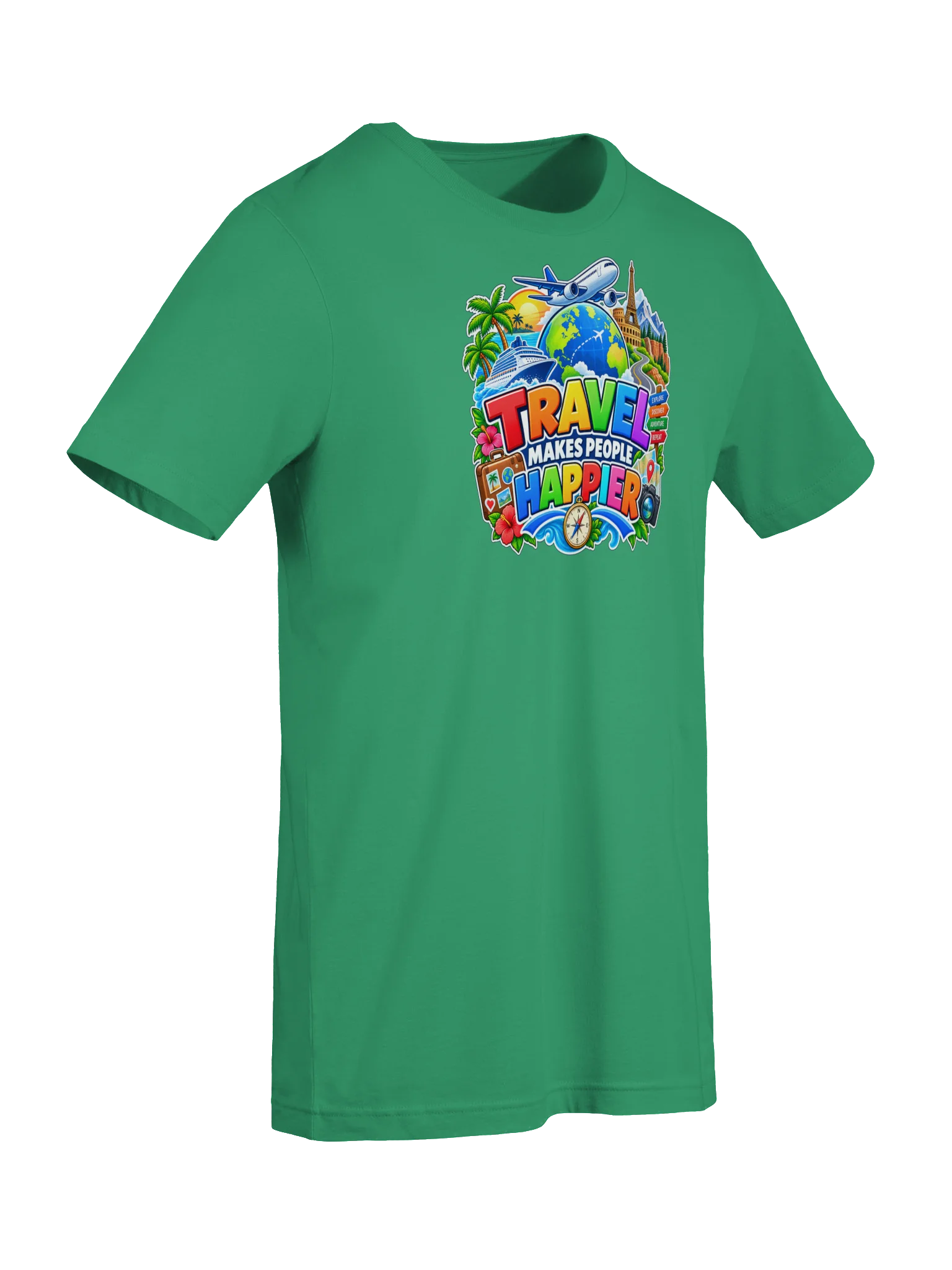 Travel Makes People Happier T-shirt product image (37)