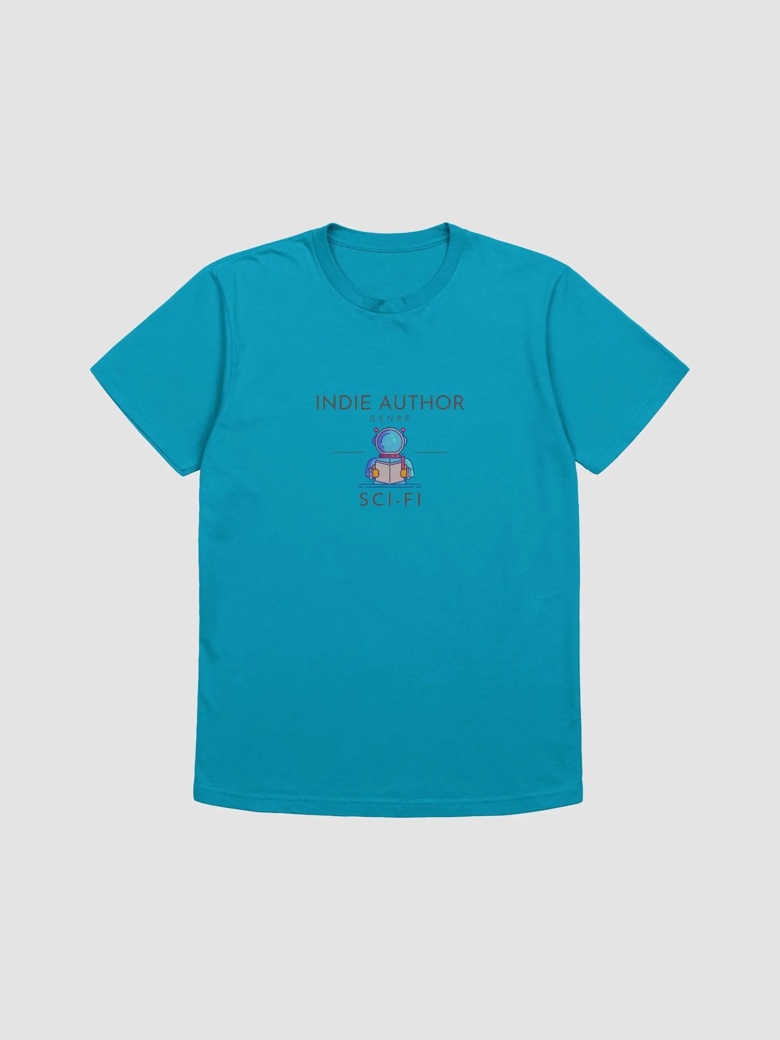 Indie Author Genre Sci-Fi Supersoft turquoise t-shirt product image (1)