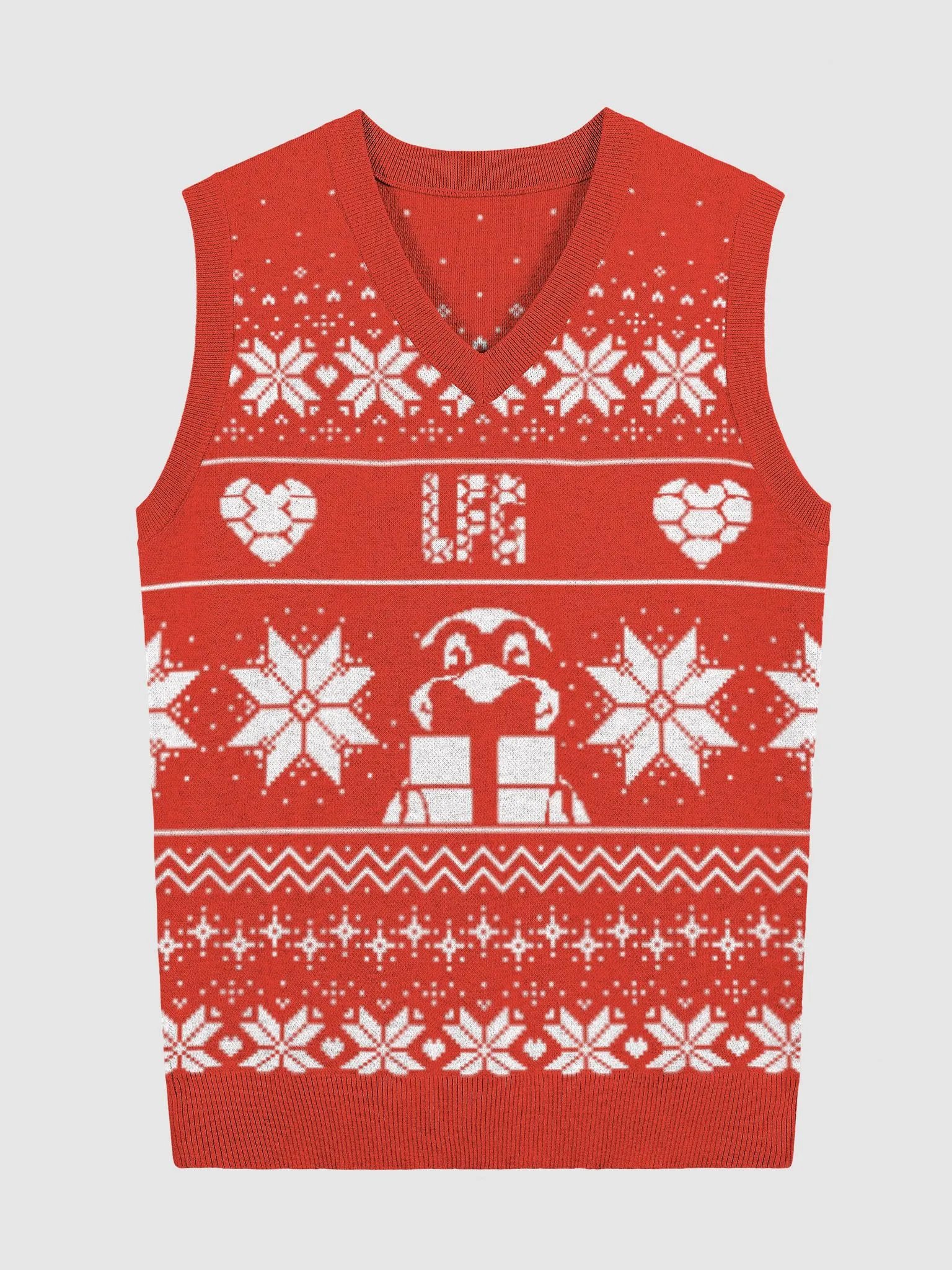 Raph Christmas Knitted V-Neck Vest product image (1)