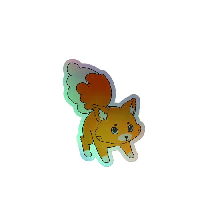 Crayon Fox Shiny Sticker product image (2)