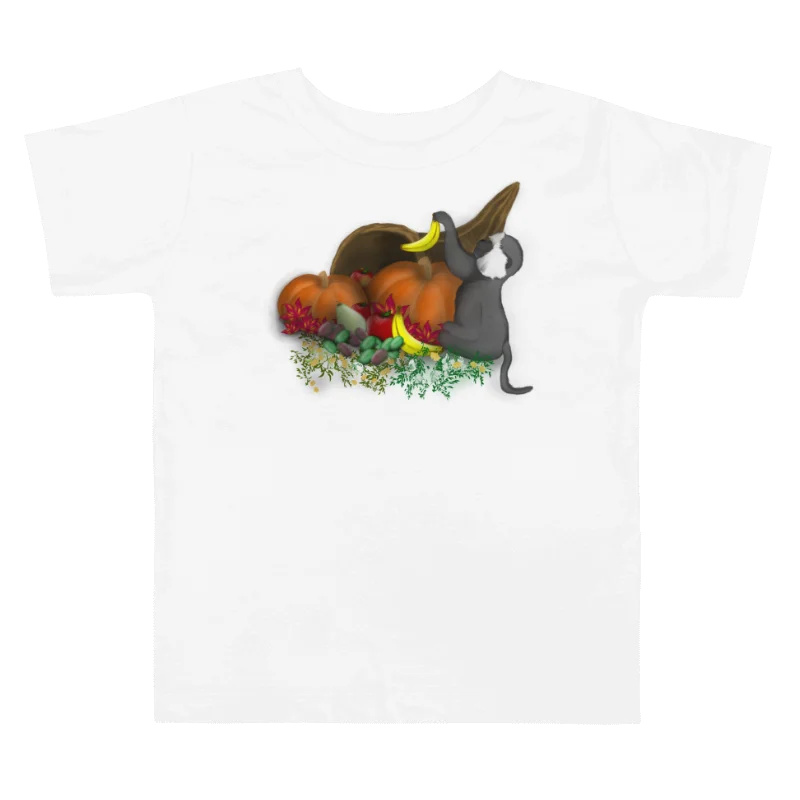 "Monkey and Cornucopia", Toddler T-Shirt - Bella+Canvas product image (1)