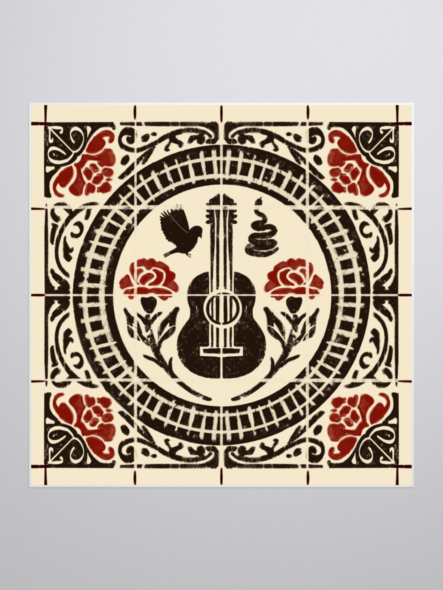 Hadestown Spanish Tile Stickers – Kiss-Cut Vinyl Broadway Musical Fan Decals product image (1)