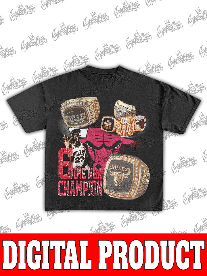 Chicago Bulls Ring of Champions Vintage Bootleg Graphic product image (1)