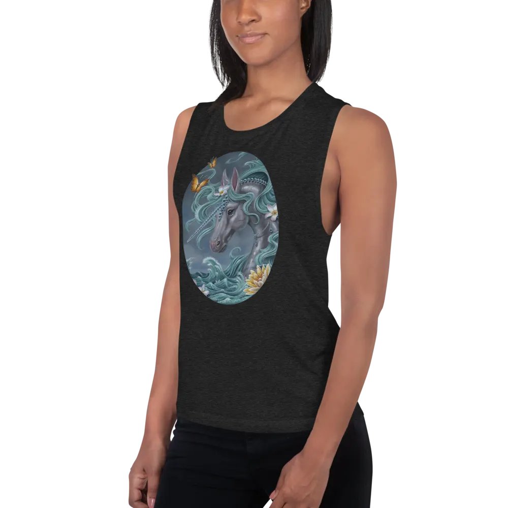 De La Mer - SFA Unicorn Ladies Muscle Tank product image (4)