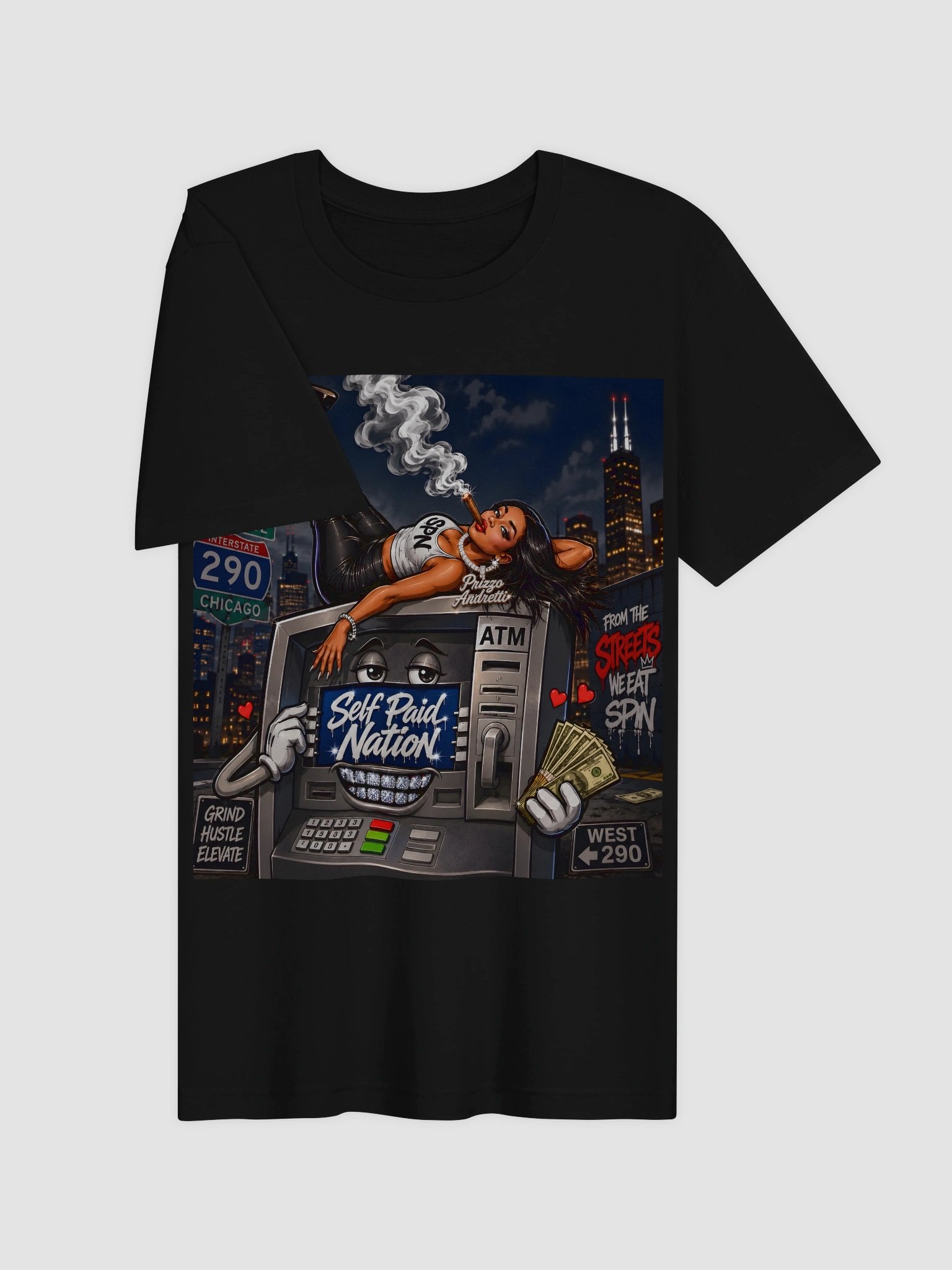 Self Paid Nation Chicago Hustle Tee product image (20)