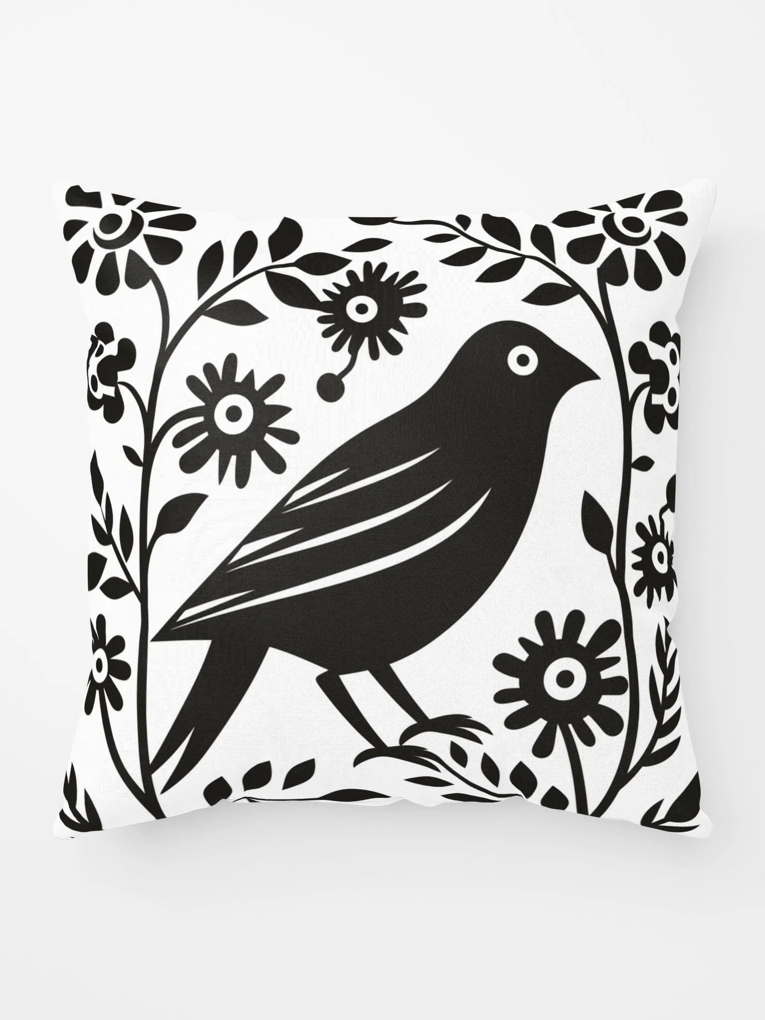 COZY PILLOW - CROW & FLOWERS product image (5)
