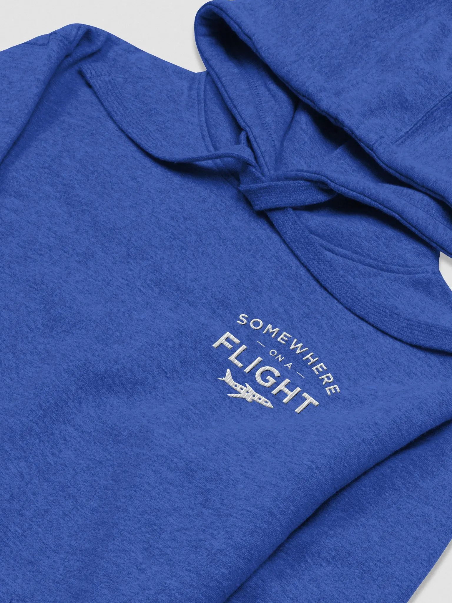 Somewhere on a Flight Premium Embroidered Hoodie product image (34)