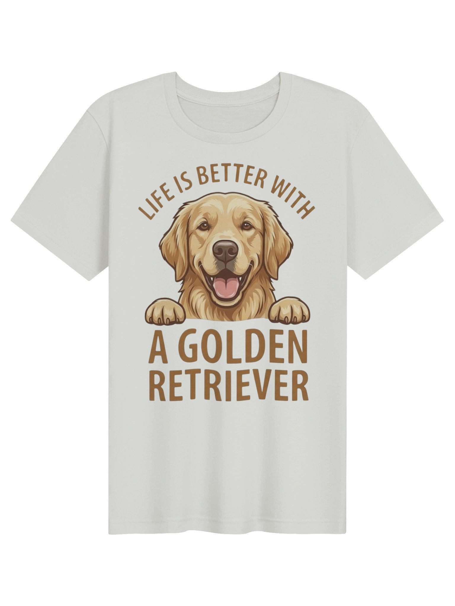 LIFE IS BETTER WITH A GOLDEN RETRIEVER T-SHIRT product image (1)