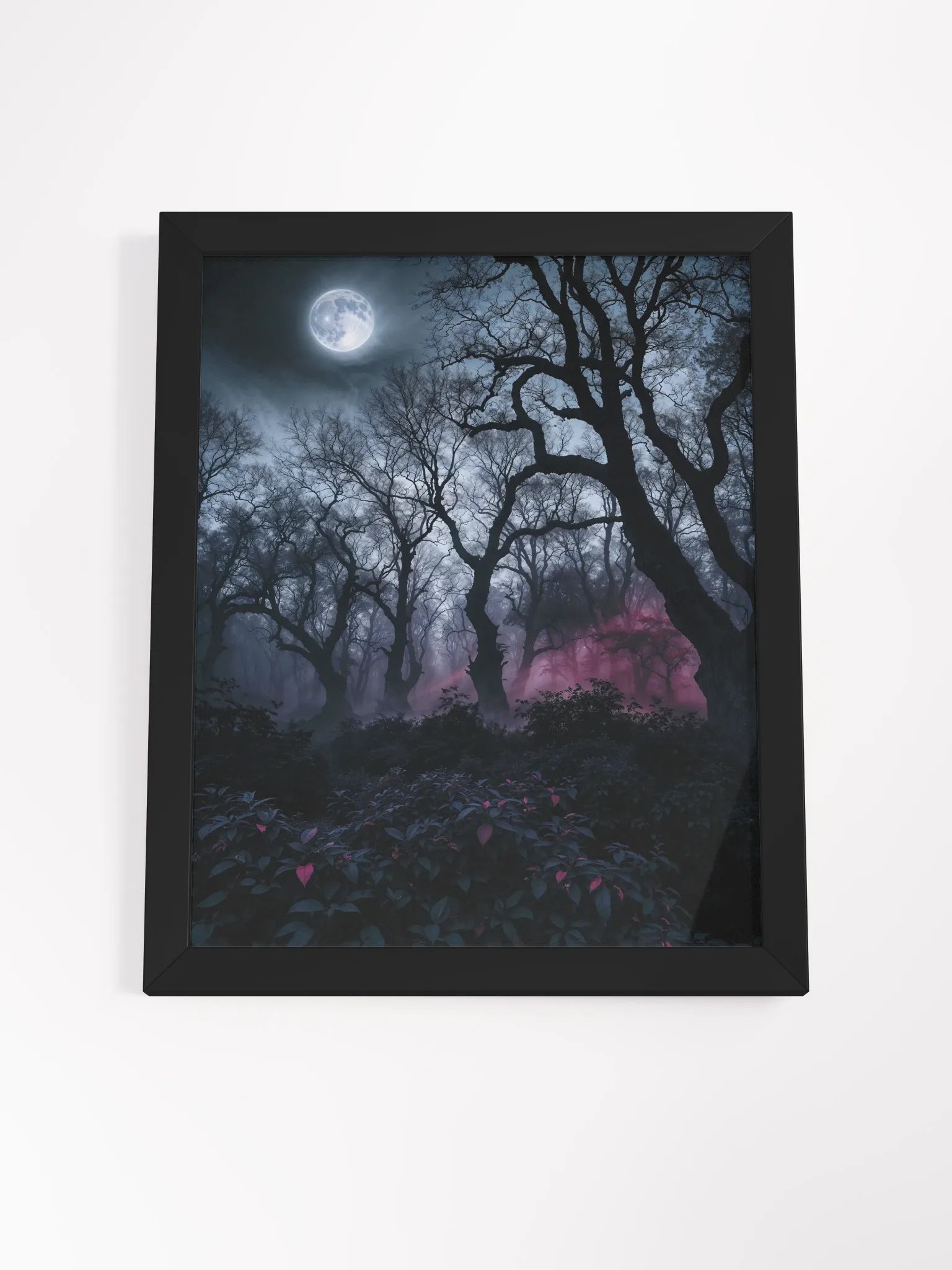 Mystical Moonlit Forest Framed Poster product image (18)