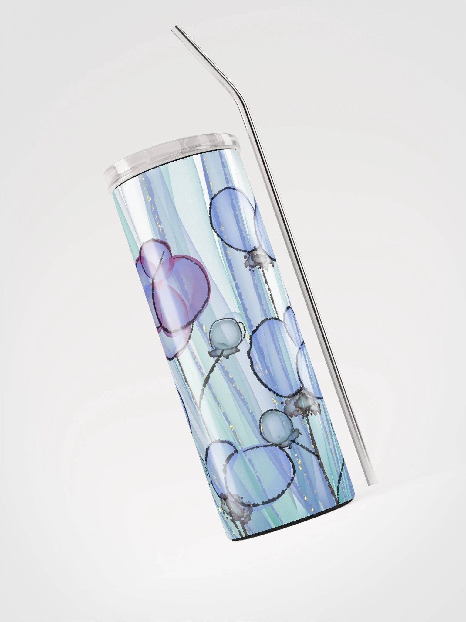 Dreamy Cotton Petals Stainless Steel Tumbler product image (6)